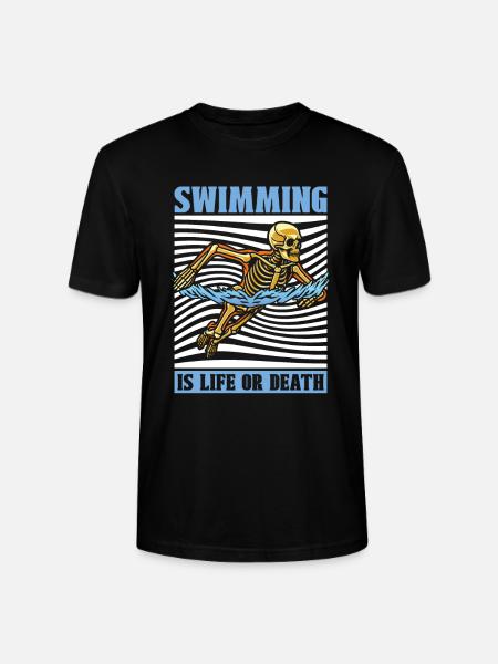 Swimming Float Skeleton - Stanley/Stella CRAFTER Unisex Organic T-Shirt - black