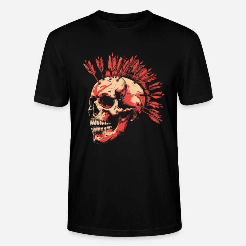 Bogenjagd Bogenjäger Iroquois - Stanley/Stella Unisex Bio-T-Shirt CRAFTER - Schwarz