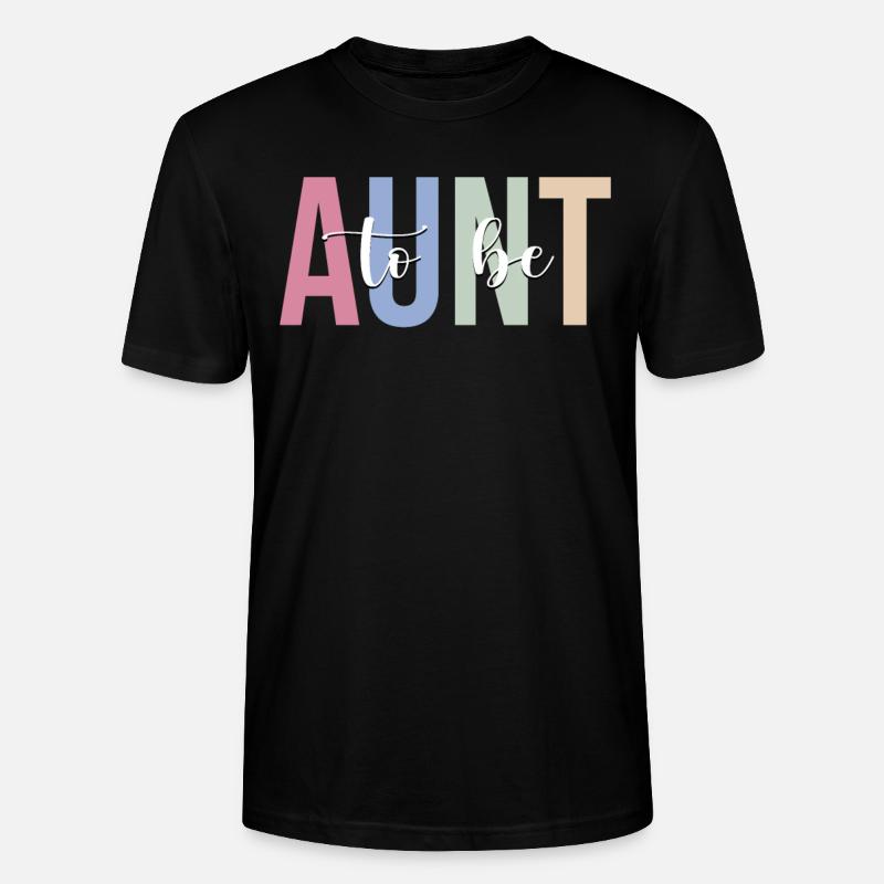 Zum Tantchen befördert - Stanley/Stella Unisex Bio-T-Shirt CRAFTER - Schwarz