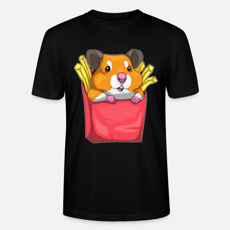Frites de hamster - T-shirt bio CRAFTER Stanley Stella Unisexe - noir
