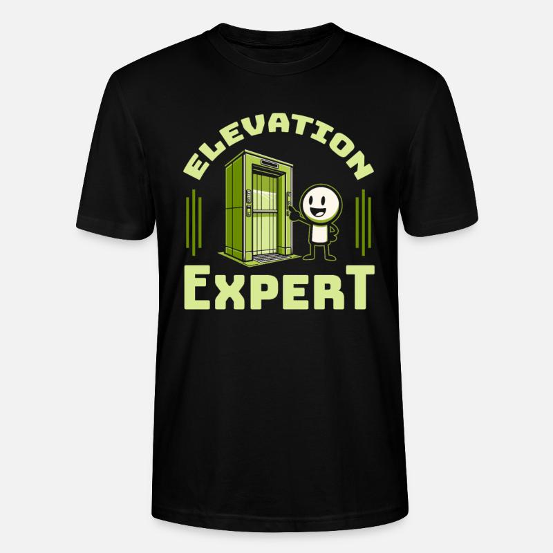Elevator Elevator - Stanley/Stella CRAFTER Unisex Organic T-Shirt - black