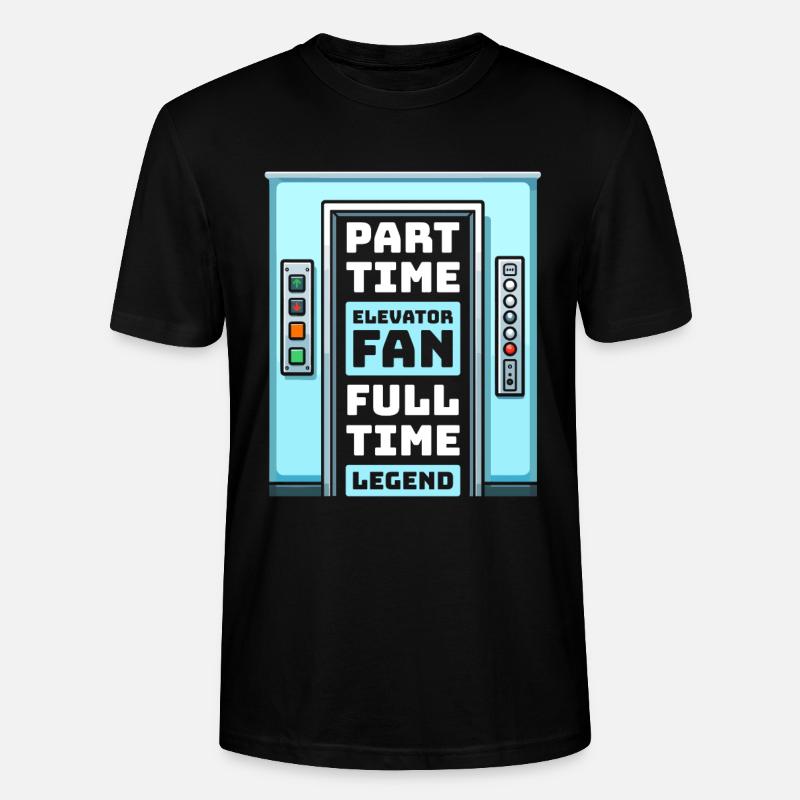 Elevator Elevator - Stanley/Stella CRAFTER Unisex Organic T-Shirt - black