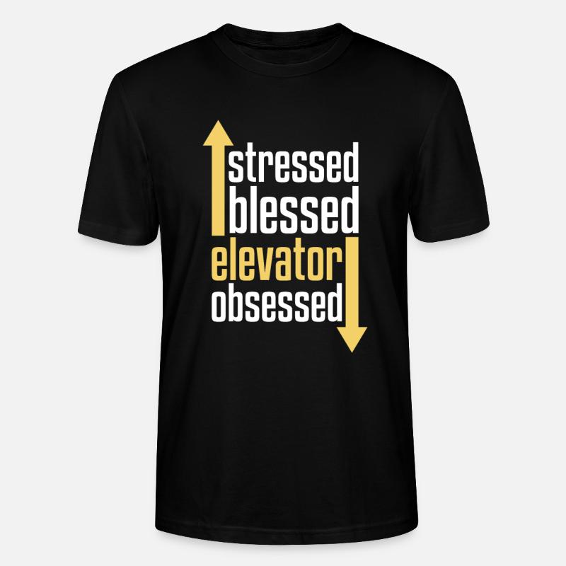 Elevator Elevator - Stanley/Stella CRAFTER Unisex Organic T-Shirt - black