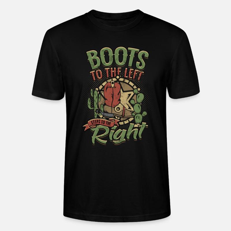 Line Dance Line Dancer - Stanley/Stella Unisex Bio-T-Shirt CRAFTER - Schwarz