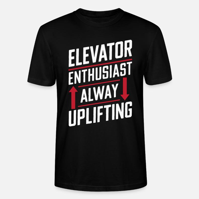 Elevator Elevator - Stanley/Stella CRAFTER Unisex Organic T-Shirt - black