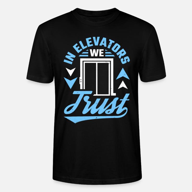 Elevator Elevator - Stanley/Stella CRAFTER Unisex Organic T-Shirt - black
