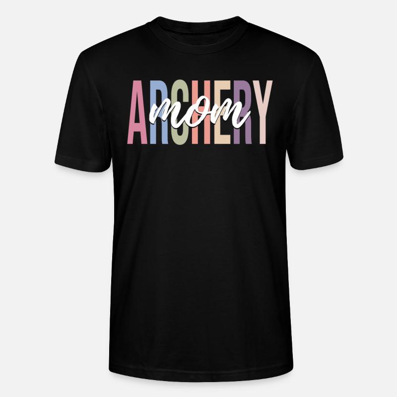 Bogenschützin Bogen und Pfeil - Stanley/Stella Unisex Bio-T-Shirt CRAFTER - Schwarz