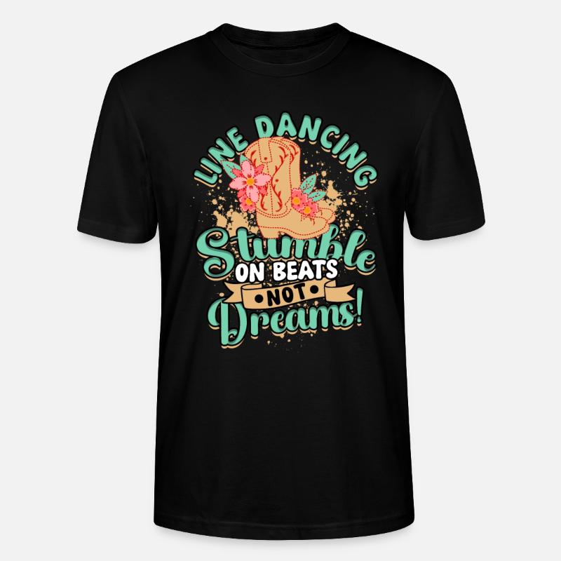 Line Dance - Stanley/Stella Unisex Bio-T-Shirt CRAFTER - Schwarz