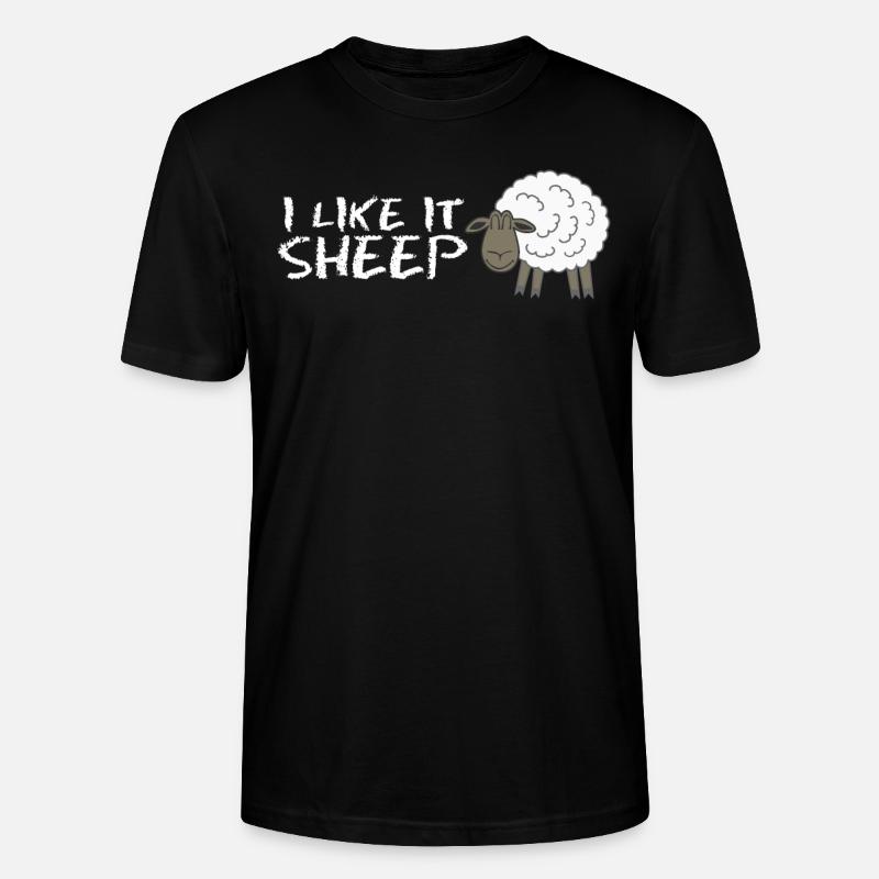 Sheep Shepherd Farmer Cheap - Stanley/Stella CRAFTER Unisex Organic T-Shirt - black