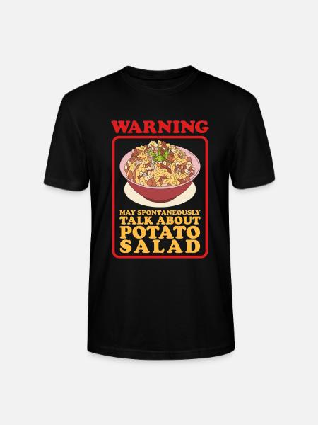 Potato Salad Härdöpfelsalat Gift - Stanley/Stella CRAFTER Unisex Organic T-Shirt - black