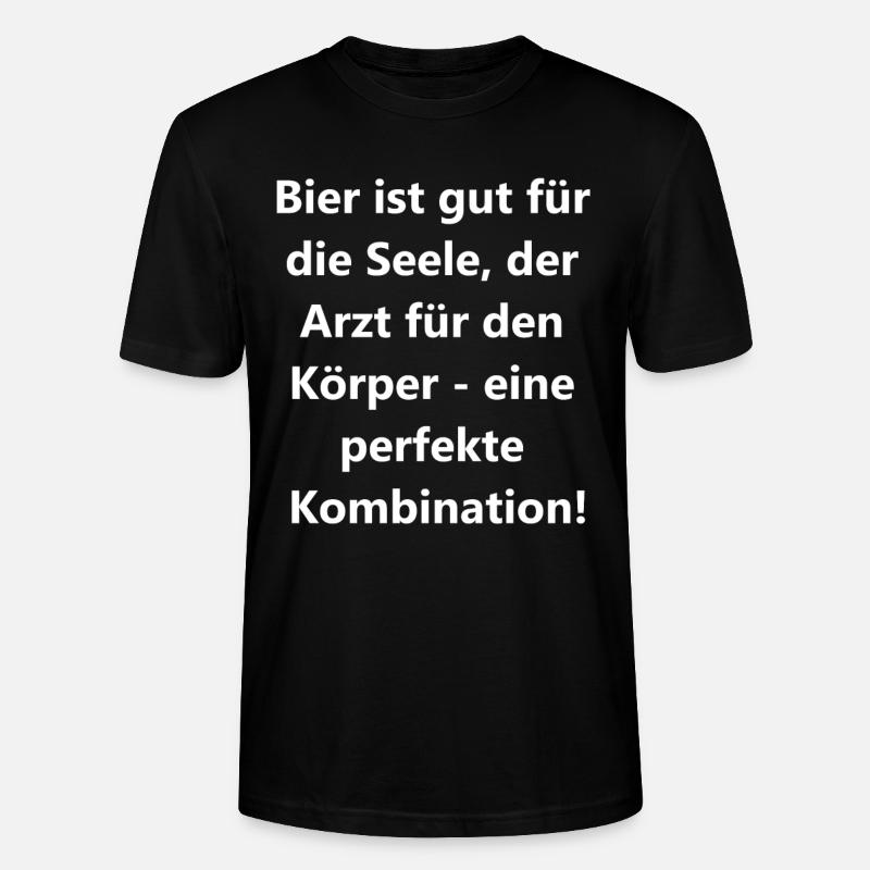 Körper & Seele Geschenk - Stanley/Stella Unisex Bio-T-Shirt CRAFTER - Schwarz