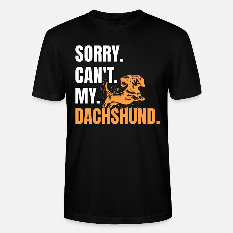Dackel Dachshund - Stanley/Stella Unisex Bio-T-Shirt CRAFTER - Schwarz