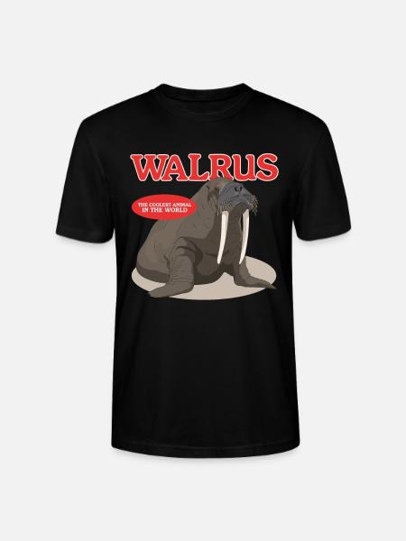 Walrus Walrus Walrus Walrus Gift - Stanley/Stella CRAFTER Unisex Organic T-Shirt - black