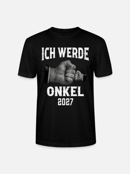 Ich werde Onkel 2027 - Stanley/Stella Unisex Bio-T-Shirt CRAFTER - Schwarz