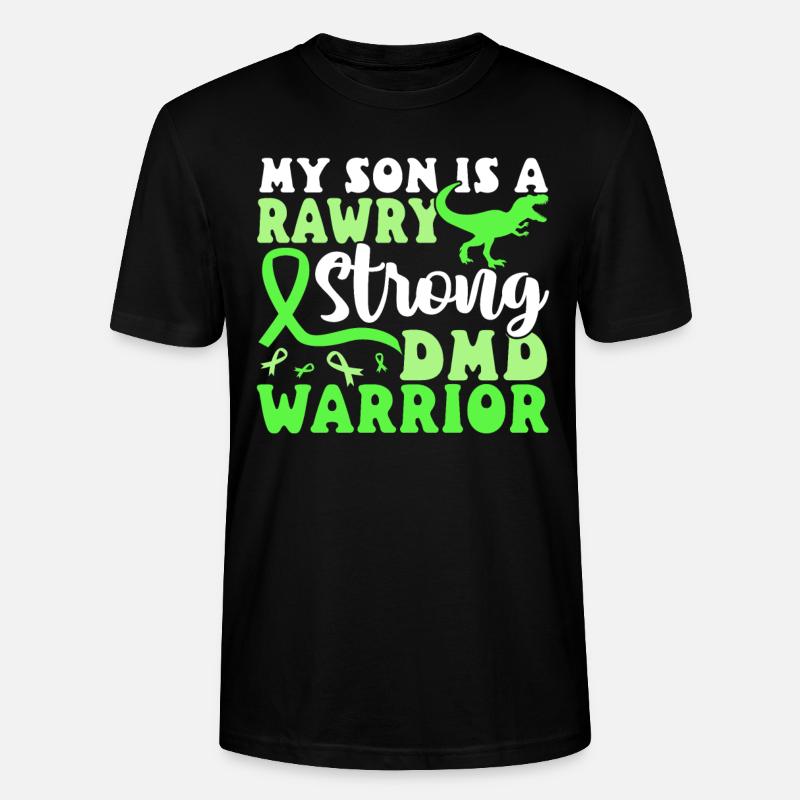 DMD Duchenne Muscular Dystrophy - Stanley/Stella CRAFTER Unisex Organic T-Shirt - black