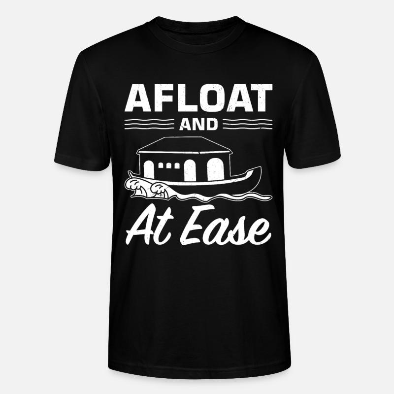 Witziger Hausboot Spruch - Stanley/Stella Unisex Bio-T-Shirt CRAFTER - Schwarz
