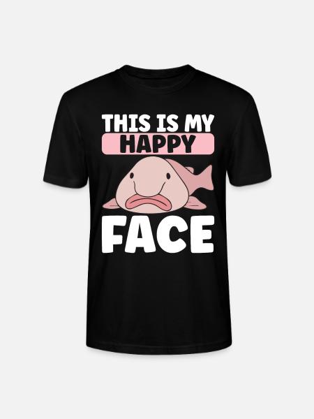 Cute Blob Fish Ugly Fish - Stanley/Stella CRAFTER Unisex Organic T-Shirt - black