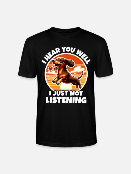 Dachshund Sayings - Stanley/Stella CRAFTER Unisex Organic T-Shirt - black
