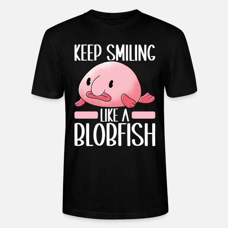 Poisson blob mignon poisson laid - T-shirt bio CRAFTER Stanley Stella Unisexe - noir