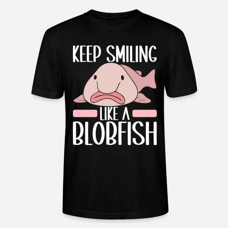 Poisson blob mignon poisson laid - T-shirt bio CRAFTER Stanley Stella Unisexe - noir
