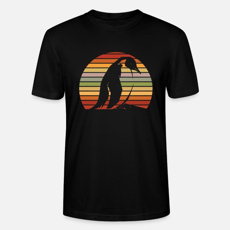 Pinguin Kawaii Pinguin Niedlich - Stanley/Stella Unisex Bio-T-Shirt CRAFTER - Schwarz