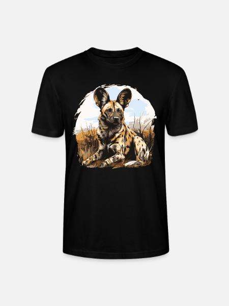 Wildhunde Wildhund - Stanley/Stella Unisex Bio-T-Shirt CRAFTER - Schwarz