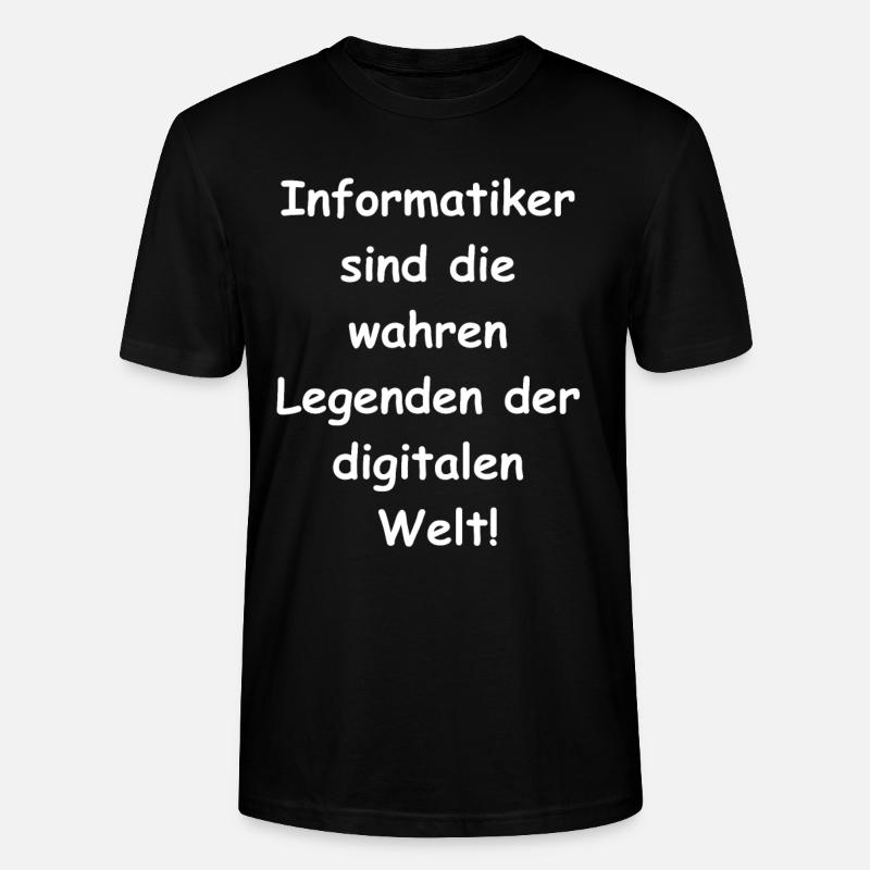 Cadeau d’informaticien - T-shirt bio CRAFTER Stanley Stella Unisexe - noir