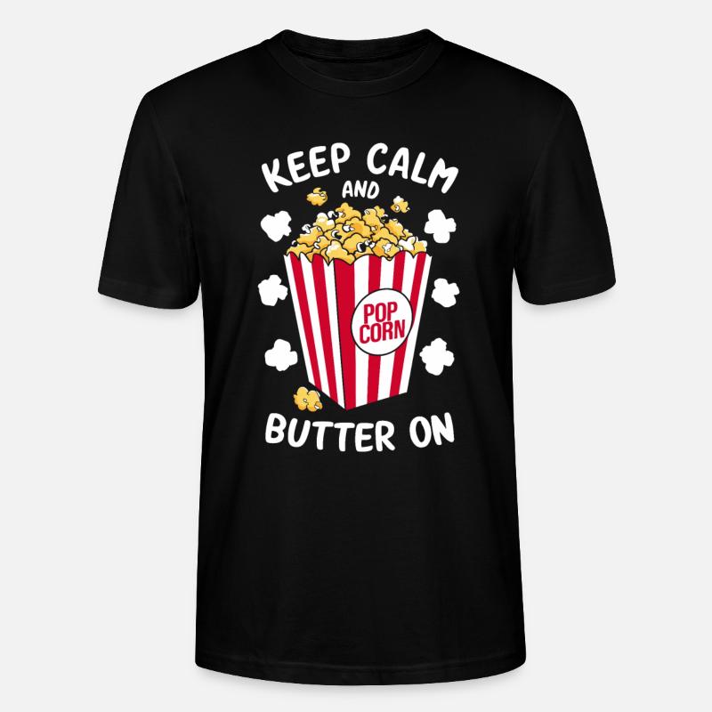 Dicton de pop-corn amusant, pop-corn en rafale - T-shirt bio CRAFTER Stanley Stella Unisexe - noir