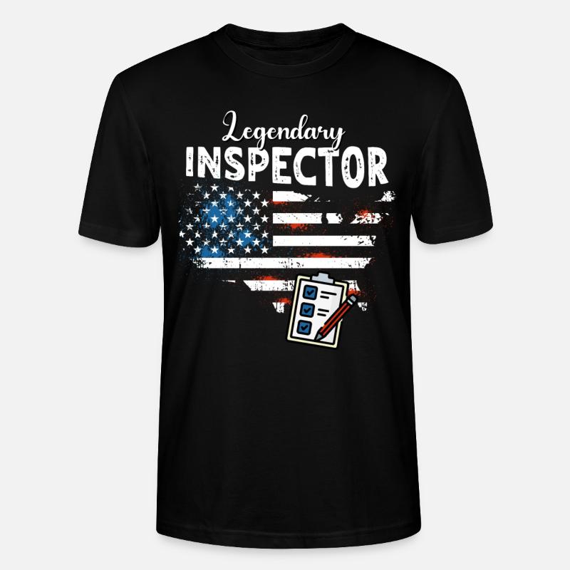 Inspektor - Stanley/Stella Unisex Bio-T-Shirt CRAFTER - Schwarz