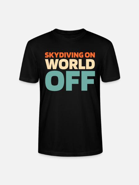 Skydiving - Stanley/Stella CRAFTER Unisex Organic T-Shirt - black