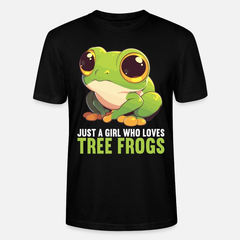 Tree Frog Baumfrösche Baumfrosch - Stanley/Stella Unisex Bio-T-Shirt CRAFTER - Schwarz