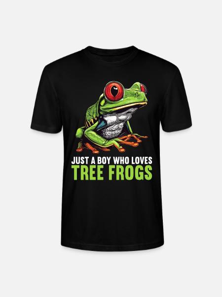 Tree Frog Baumfrösche Baumfrosch - Stanley/Stella CRAFTER Unisex Organic T-Shirt - black