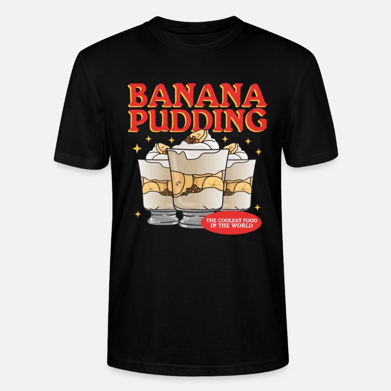 Bananenpudding Bananen-Pudding Geschenk - Stanley/Stella Unisex Bio-T-Shirt CRAFTER - Schwarz