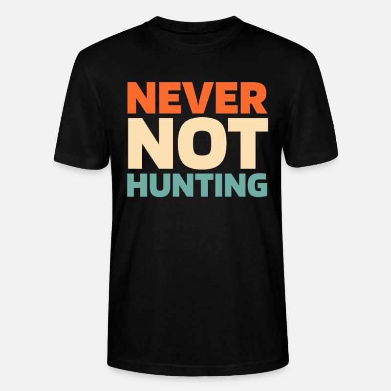 Chasse Chasseur Chasse - T-shirt bio CRAFTER Stanley Stella Unisexe - noir
