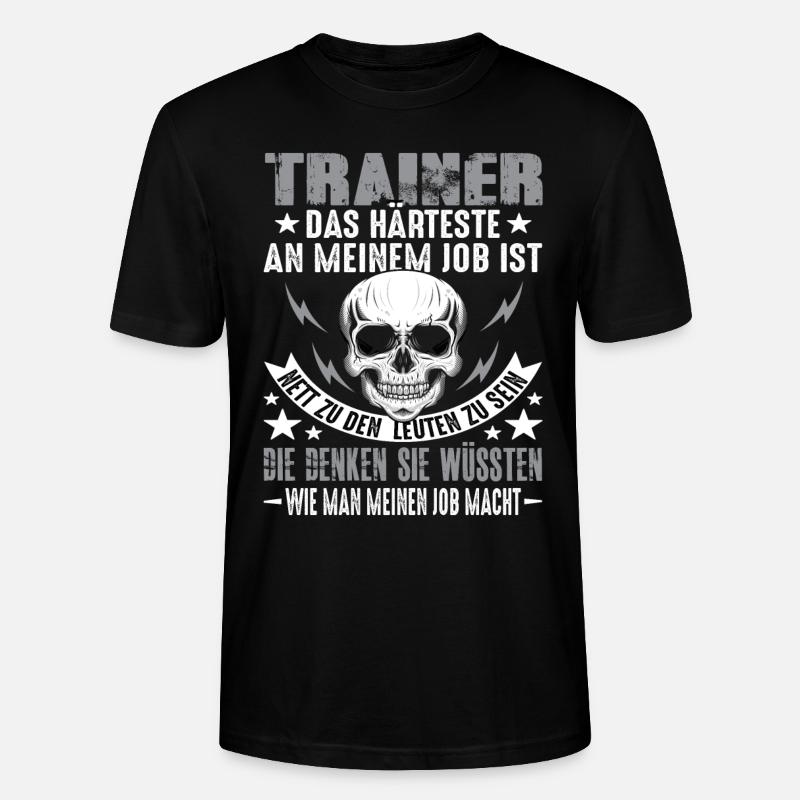 Trainer - Stanley/Stella Unisex Bio-T-Shirt CRAFTER - Schwarz
