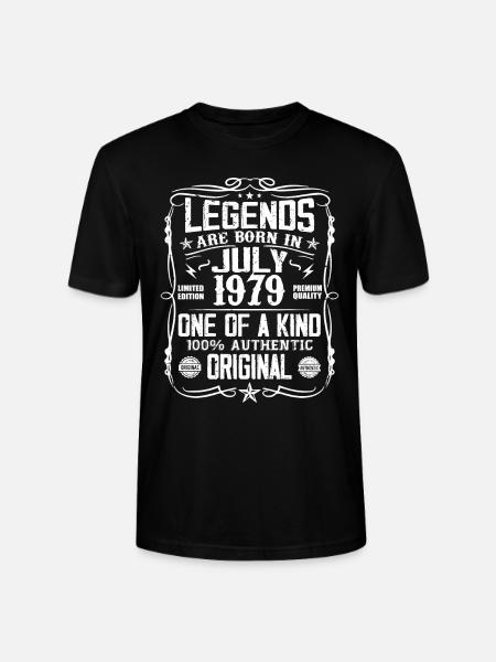 Født i juli 1979 Fødselsdag 1979 juli 1979 - Stanley Stella CRAFTER unisex økologisk-T-shirt - sort