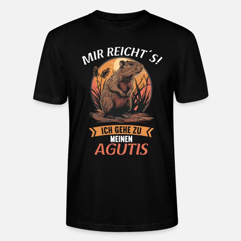Agouti Agutis Aguti - T-shirt bio CRAFTER Stanley Stella Unisexe - noir