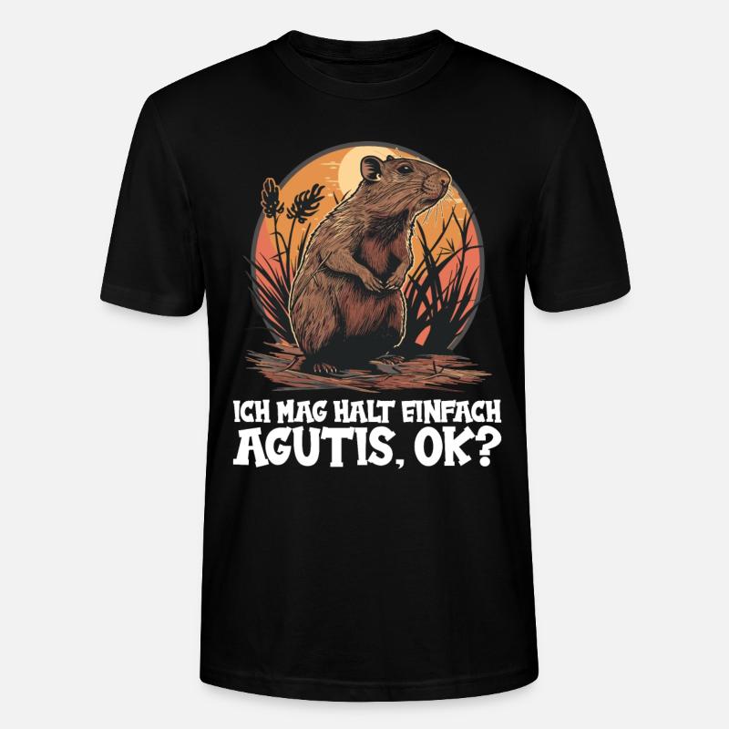 Agouti Agutis Aguti - T-shirt bio CRAFTER Stanley Stella Unisexe - noir
