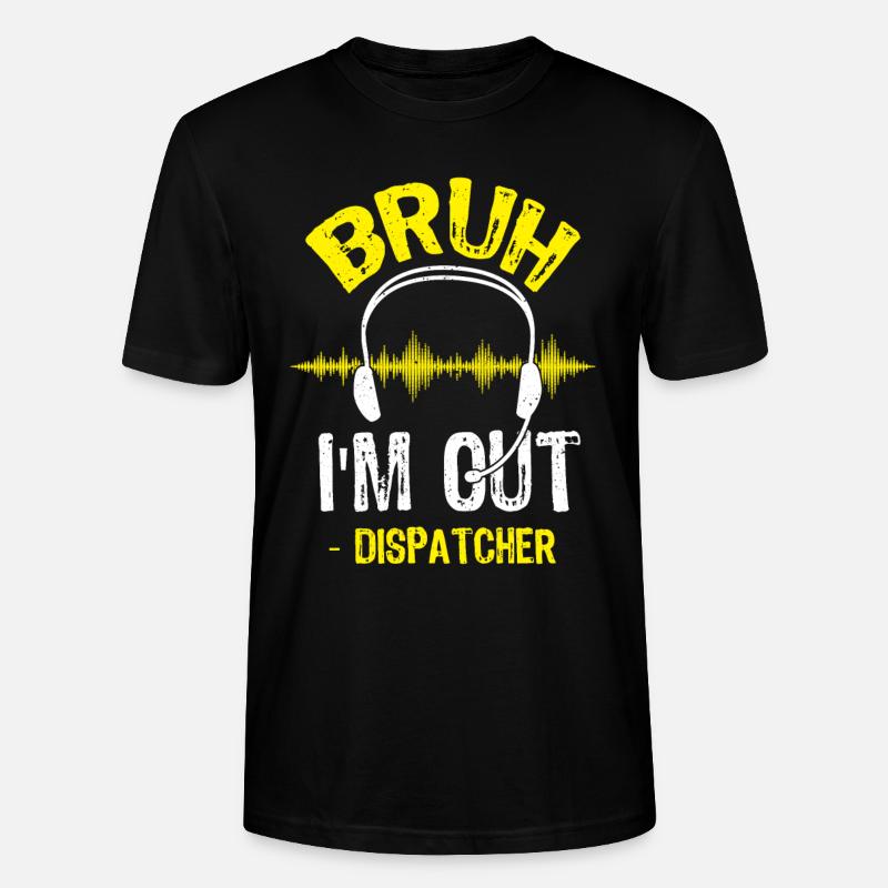 Dispatch Operator Dispatcher - Stanley/Stella CRAFTER Unisex Organic T-Shirt - black
