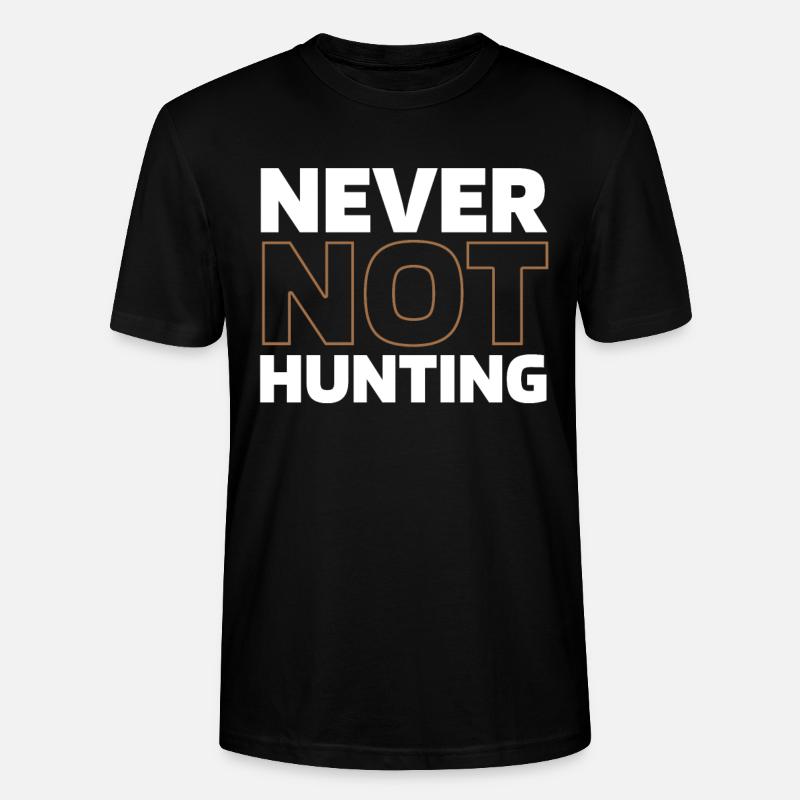Chasse Chasseur Chasse - T-shirt bio CRAFTER Stanley Stella Unisexe - noir