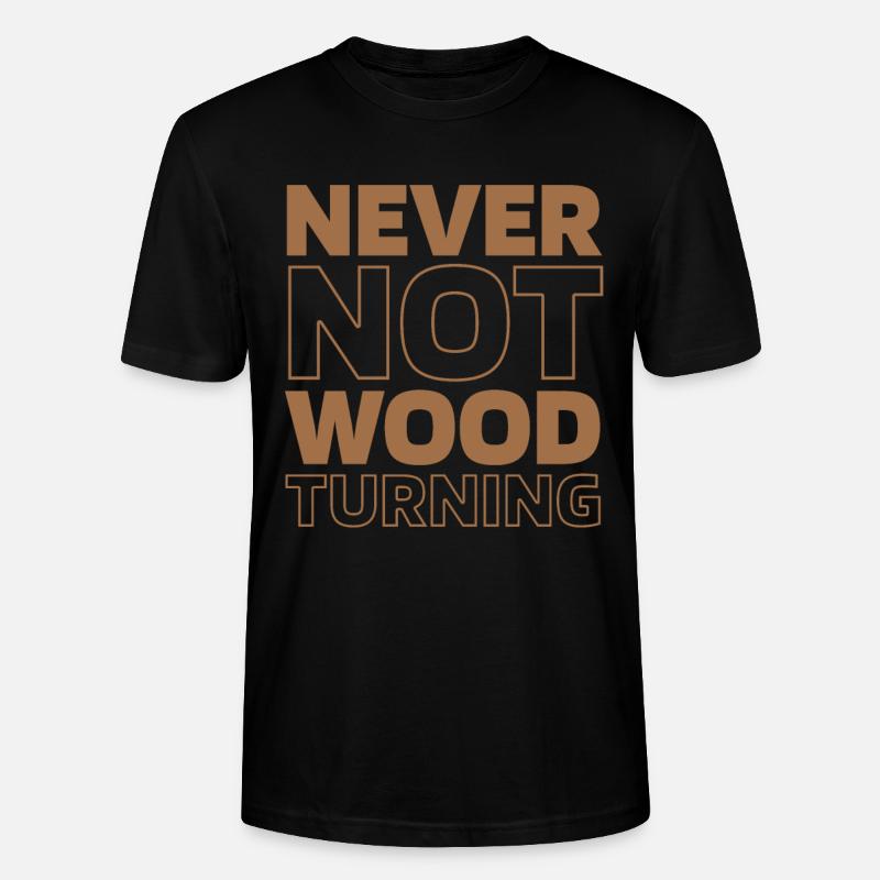 Tourneur sur bois - T-shirt bio CRAFTER Stanley Stella Unisexe - noir