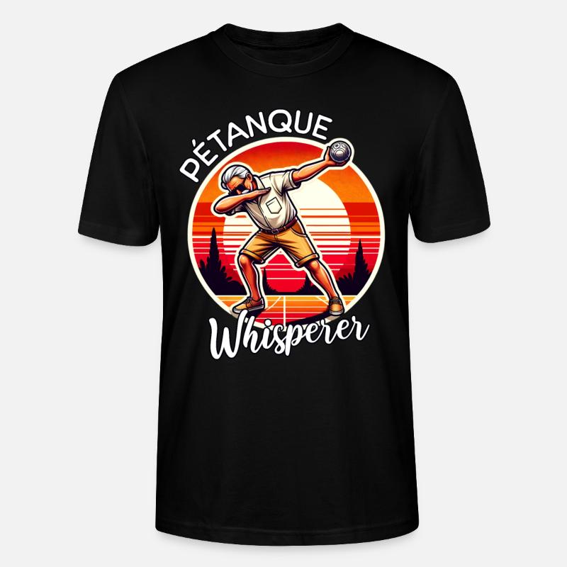 Petanque Flüsterer - Stanley/Stella Unisex Bio-T-Shirt CRAFTER - Schwarz