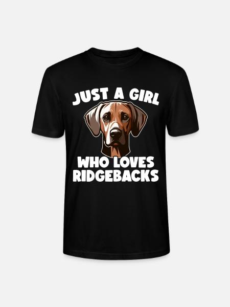 Rhodesian Ridgeback Mädchen Rhodesian Ridgebacks - Stanley/Stella Unisex Bio-T-Shirt CRAFTER - Schwarz