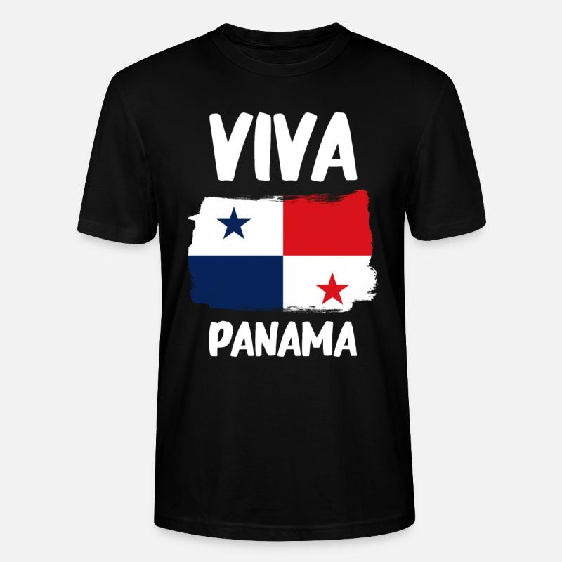 Drapeau panaméen Drapeau panaméen - T-shirt bio CRAFTER Stanley Stella Unisexe - noir