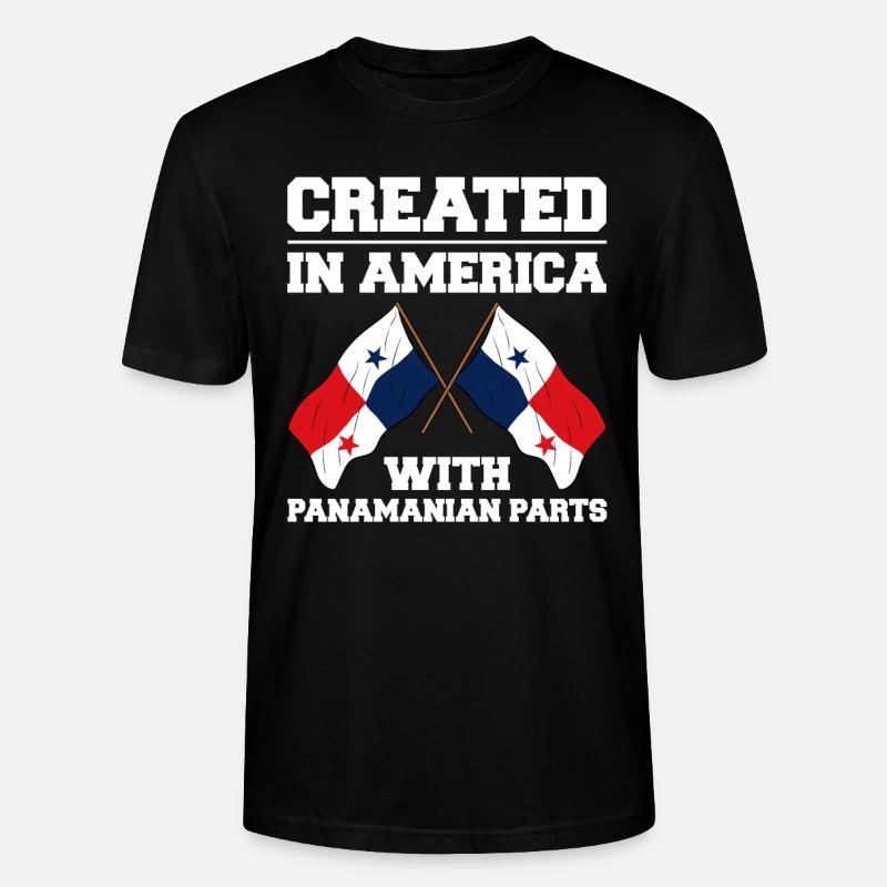 Drapeau panaméen Drapeau panaméen - T-shirt bio CRAFTER Stanley Stella Unisexe - noir