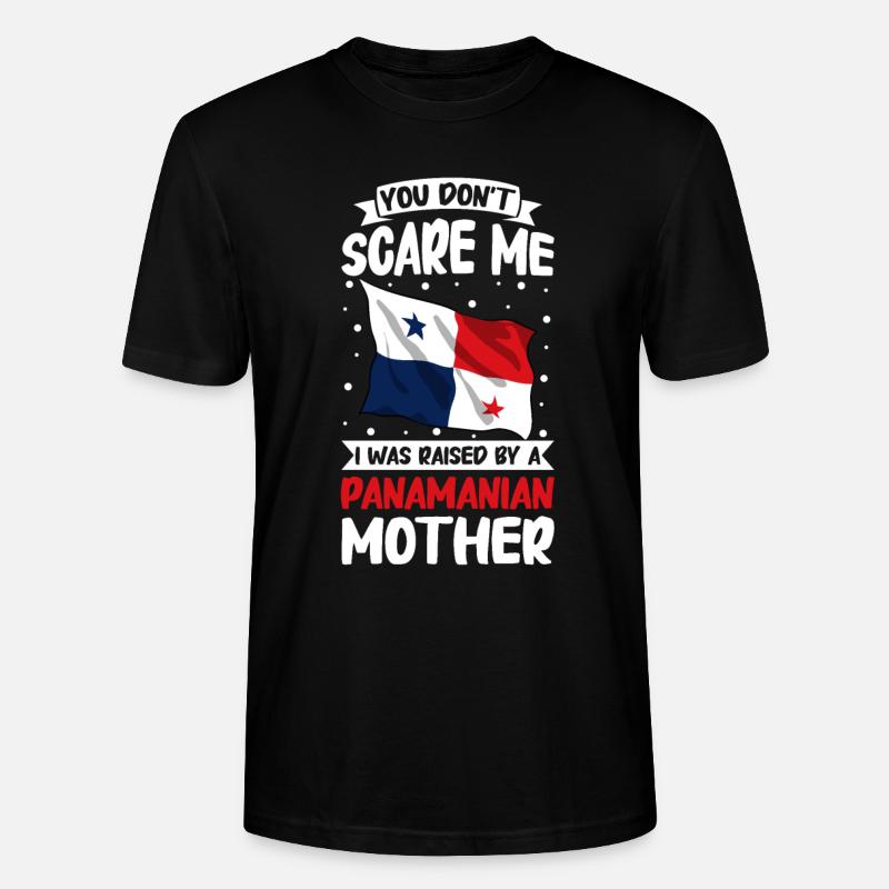 Drapeau panaméen Drapeau panaméen - T-shirt bio CRAFTER Stanley Stella Unisexe - noir