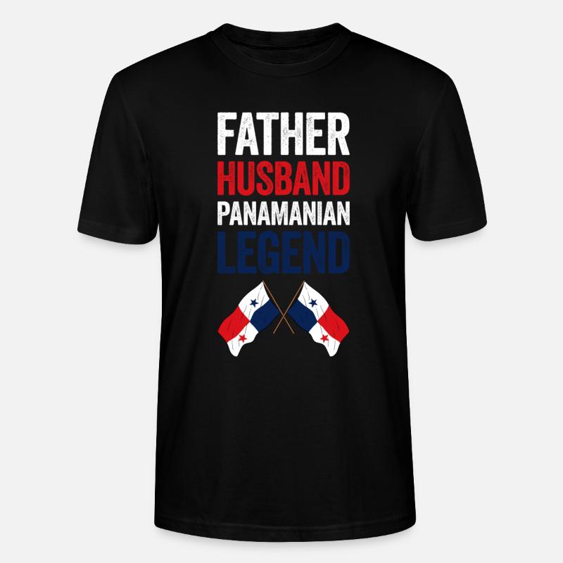 Drapeau panaméen Drapeau panaméen - T-shirt bio CRAFTER Stanley Stella Unisexe - noir