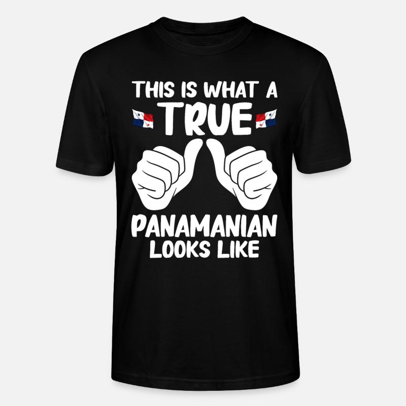 Drapeau panaméen Drapeau panaméen - T-shirt bio CRAFTER Stanley Stella Unisexe - noir