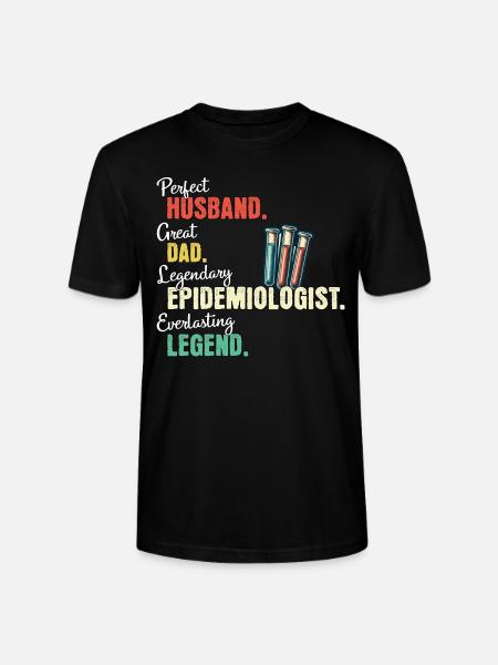 Epidemiologist Dad - Stanley/Stella CRAFTER Unisex Organic T-Shirt - black