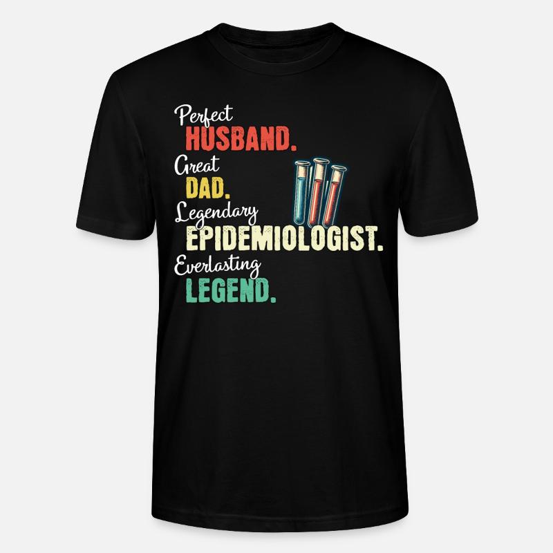 Père épidémiologiste - T-shirt bio CRAFTER Stanley Stella Unisexe - noir